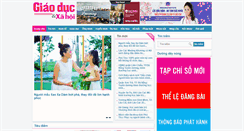 Desktop Screenshot of giaoducvaxahoi.vn